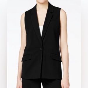 Michael Kors Black sleeveless long blazer size XL NEW without tags